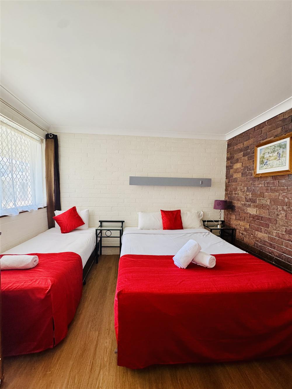 Twin bedroom with two beds
